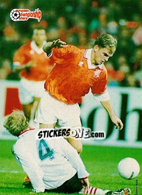 Sticker Ronald De Boer - European Championship Stars 1996 - Plascot