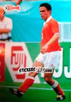 Sticker Marc Overmars - European Championship Stars 1996 n. 57 - Plascot