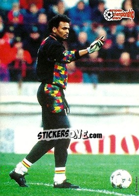 Sticker Bernard Lama - European Championship Stars 1996 - Plascot