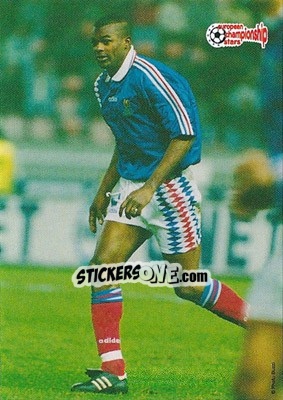 Sticker Jocelyn Angloma - European Championship Stars 1996 - Plascot