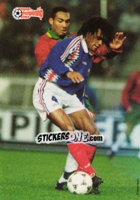 Sticker Christian Karembeu - European Championship Stars 1996 n. 70 - Plascot