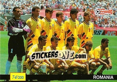 Cromo Romania / St. James Park`s stadium - European Championship Stars 1996 - Plascot