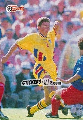 Sticker Dan Petrescu - European Championship Stars 1996 - Plascot