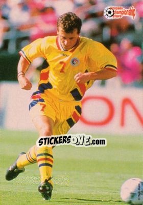 Sticker Dorinel Munteanu - European Championship Stars 1996 - Plascot