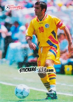 Sticker Gheorghe Hagi - European Championship Stars 1996 - Plascot