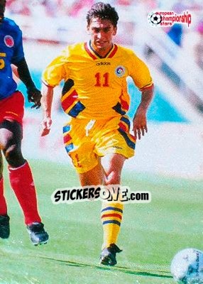 Sticker Ilie Dumitrescu - European Championship Stars 1996 - Plascot