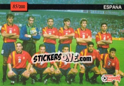 Sticker Espana - European Championship Stars 1996 - Plascot