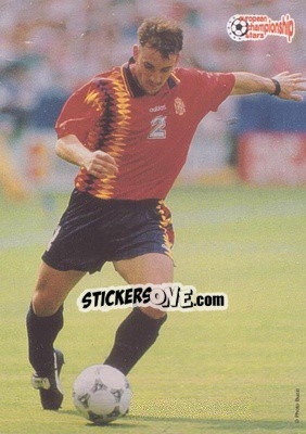 Sticker Albert Ferrer - European Championship Stars 1996 n. 90 - Plascot
