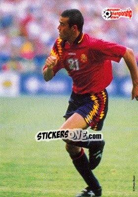 Sticker Martines Luis Enrique - European Championship Stars 1996 n. 92 - Plascot