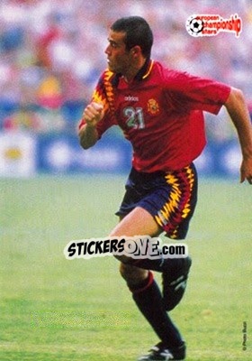 Sticker Martines Luis Enrique - European Championship Stars 1996 - Plascot