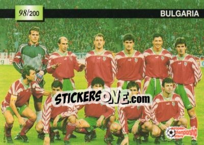 Cromo Bulgaria / Elland Road`s stadium - European Championship Stars 1996 n. 98 - Plascot