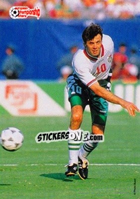 Sticker Nasco Sirakov - European Championship Stars 1996 - Plascot