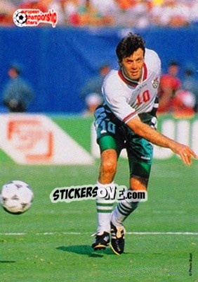 Cromo Nasco Sirakov - European Championship Stars 1996 - Plascot