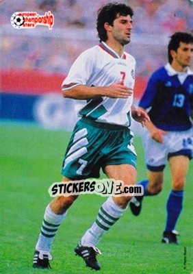 Sticker Emil Kostadinov - European Championship Stars 1996 - Plascot