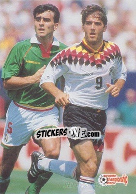 Cromo Karl Heinz Riedle - European Championship Stars 1996 - Plascot