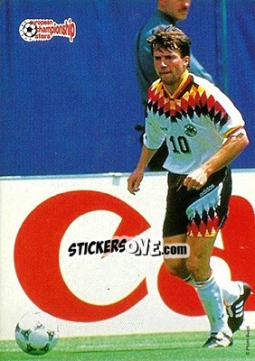 Sticker Lothar Matthaus - European Championship Stars 1996 n. 122 - Plascot