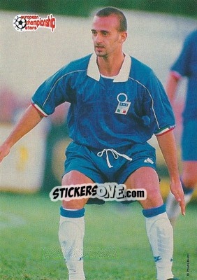 Sticker Francesco Statuto - European Championship Stars 1996 - Plascot