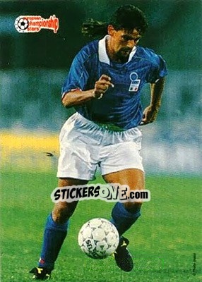 Sticker Roberto Baggio - European Championship Stars 1996 n. 136 - Plascot