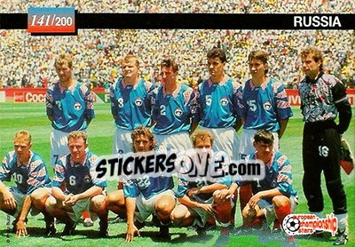 Sticker Russia / Old Trafford`s stadium - European Championship Stars 1996 - Plascot