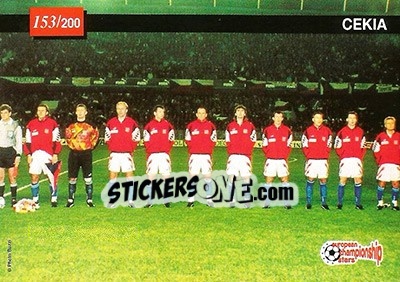 Sticker Cekia / Anfild`s stadium - European Championship Stars 1996 - Plascot