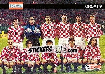 Sticker Croatia / Wembley`s stadium - European Championship Stars 1996 n. 161 - Plascot