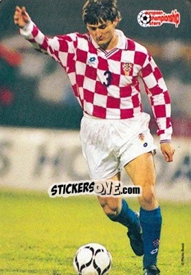 Sticker Robert Jarni - European Championship Stars 1996 - Plascot