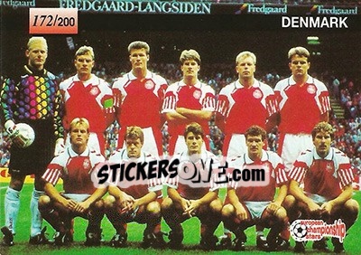 Sticker Denmark - European Championship Stars 1996 - Plascot
