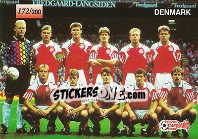 Sticker Denmark - European Championship Stars 1996 n. 172 - Plascot