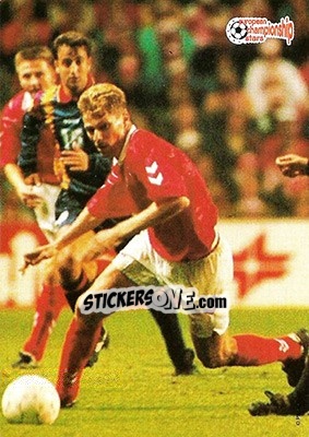 Sticker Brian Steen Nielsen - European Championship Stars 1996 - Plascot
