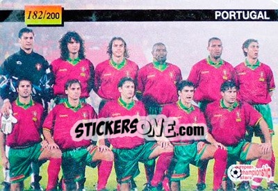Sticker Portugal / City Ground`s stadium - European Championship Stars 1996 - Plascot