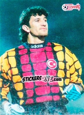 Sticker Recber Rustu - European Championship Stars 1996 - Plascot