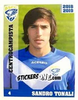 Sticker Sandro Tonali - Brescia Calcio 2018-2019
 n. 127 - Esselunga