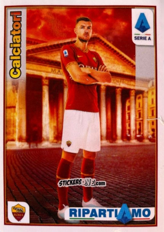 Sticker Edin Džeko - Calciatori 2019-2020 Ripartiamo
 n. R15 - Panini