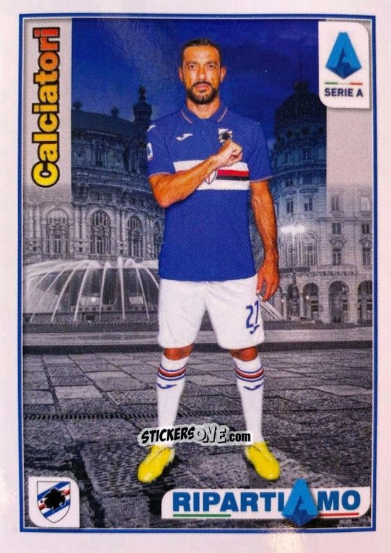 Cromo Fabio Quagliarella - Calciatori 2019-2020 Ripartiamo
 n. R16 - Panini