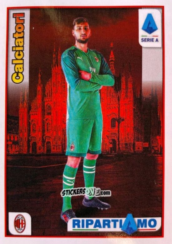 Sticker Gianluigi Donnarumma - Calciatori 2019-2020 Ripartiamo
 n. R12 - Panini