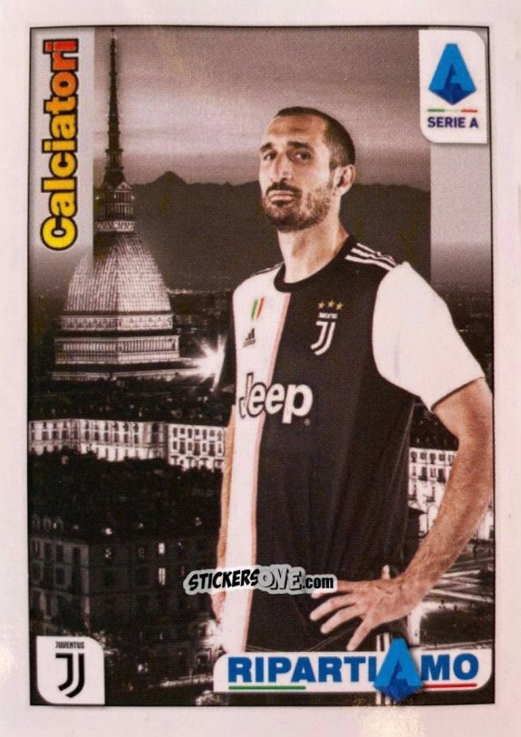 Figurina Giorgio Chiellini - Calciatori 2019-2020 Ripartiamo
 n. R9 - Panini