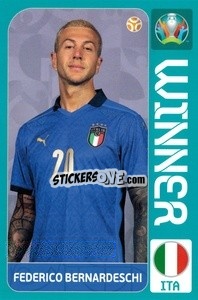 Figurina Federico Bernardeschi - Italia Campione d'Europa
 - Panini