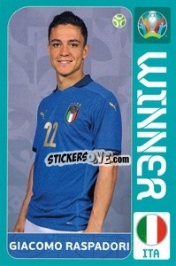 Cromo Giacomo Raspadori - Italia Campione d'Europa
 n. 28 - Panini