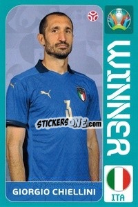 Sticker Giorgio Chiellini - Italia Campione d'Europa
 n. 7 - Panini