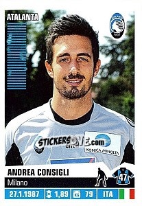 Sticker Andrea Consigli - Calciatori 2012-2013 n. 9 - Panini