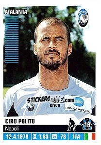 Sticker Ciro Polito - Calciatori 2012-2013 n. 10 - Panini