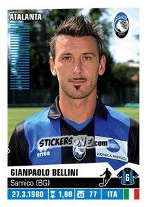 Sticker Gianpaolo Bellini - Calciatori 2012-2013 n. 11 - Panini