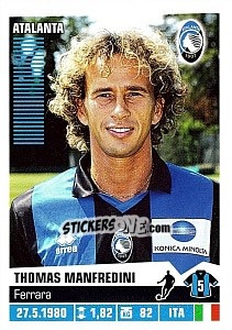 Sticker Thomas Manfredini - Calciatori 2012-2013 n. 12 - Panini