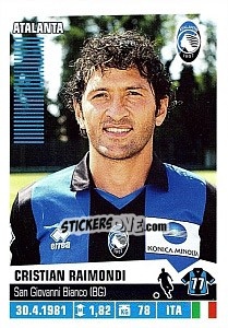 Sticker Cristian Raimondi - Calciatori 2012-2013 n. 21 - Panini