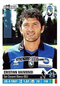 Figurina Cristian Raimondi - Calciatori 2012-2013 - Panini