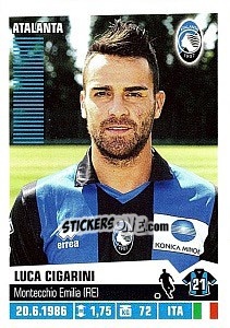 Sticker Luca Cigarini - Calciatori 2012-2013 n. 24 - Panini