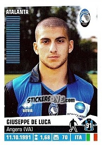 Sticker Giuseppe De Luca - Calciatori 2012-2013 n. 29 - Panini