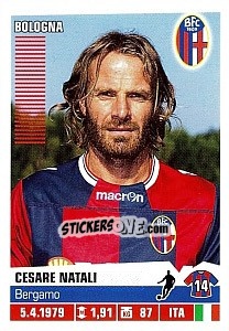 Sticker Cesare Natali - Calciatori 2012-2013 n. 41 - Panini
