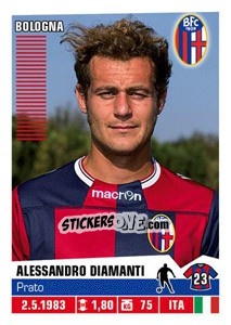 Sticker Alessandro Diamanti - Calciatori 2012-2013 n. 52 - Panini