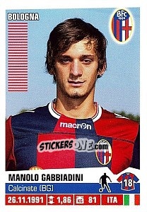 Sticker Manolo Gabbiadini - Calciatori 2012-2013 n. 54 - Panini
